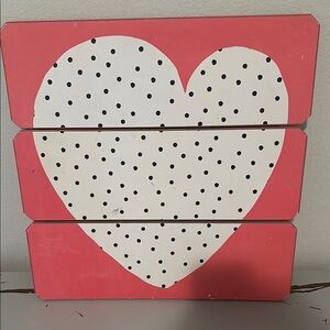 Heart Wall Art Decor 16”x16”